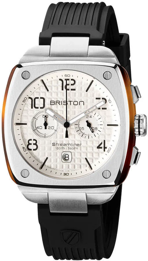 Briston Streamliner Urban Chrono White Watch sold by C.W. Sellors