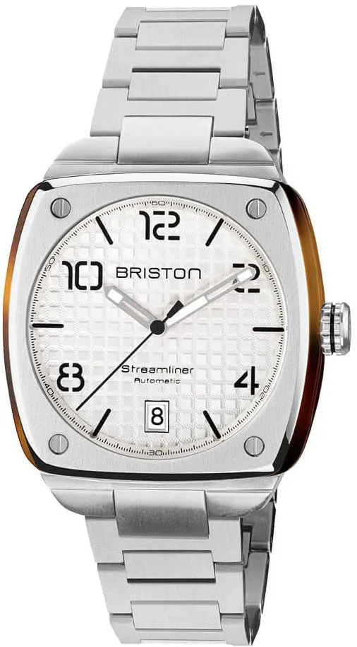 Briston Streamliner Urban HMS Auto Steel White Watch sold by C.W. Sellors