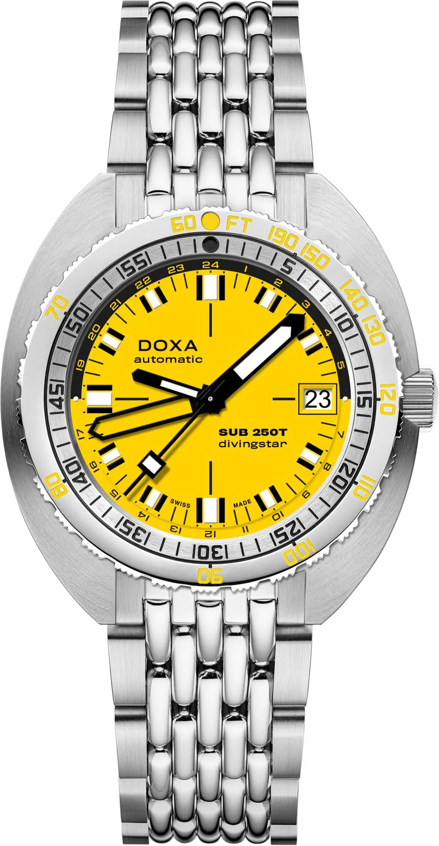 Doxa SUB 250T GMT Divingstar Bracelet Watch sold by C.W. Sellors