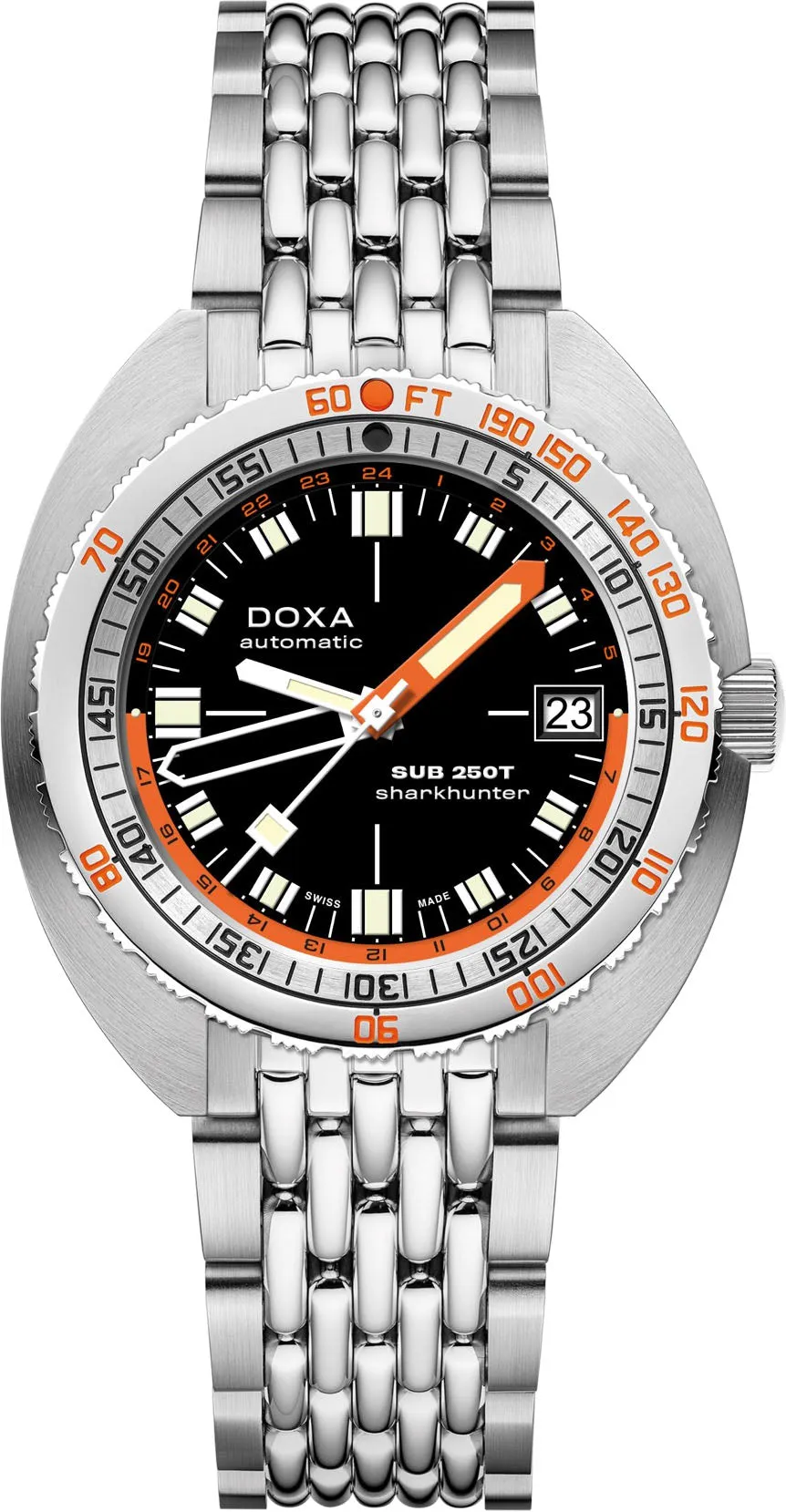 Doxa SUB 250T GMT Sharkhunter Bracelet Watch sold by C.W. Sellors