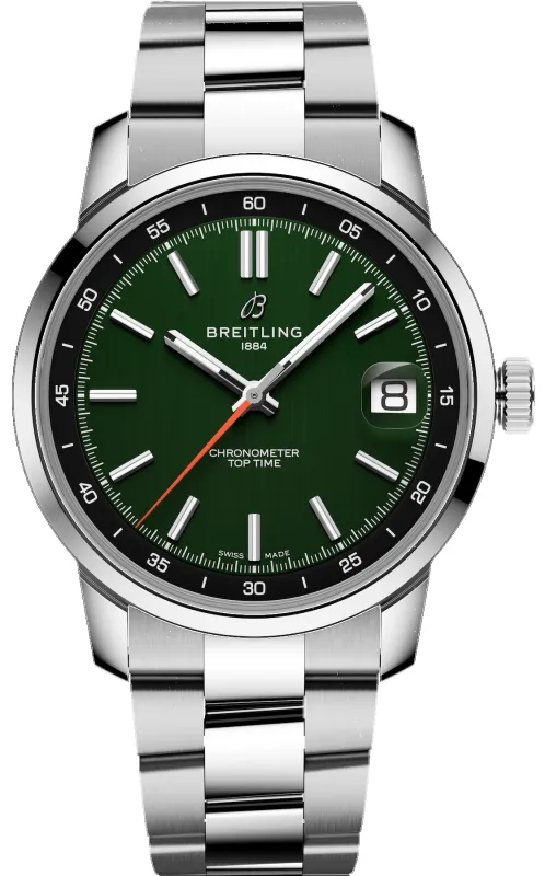 Breitling Top Time B31 Green Bracelet Watch sold by C.W. Sellors