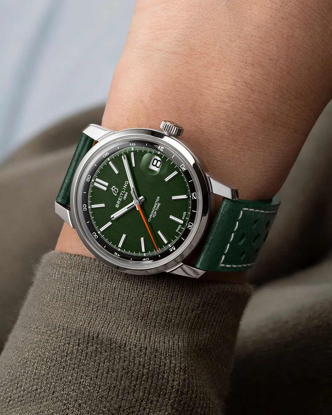 Breitling Top Time B31 Green Watch sold by C.W. Sellors product image thumbnail 4