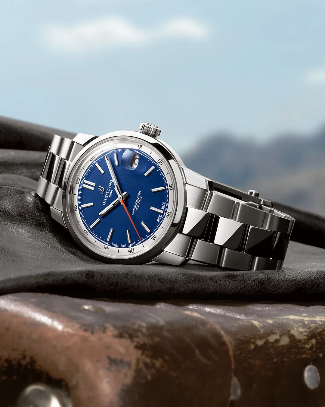 Breitling Top Time B31 Blue Bracelet Watch sold by C.W. Sellors product image thumbnail 5