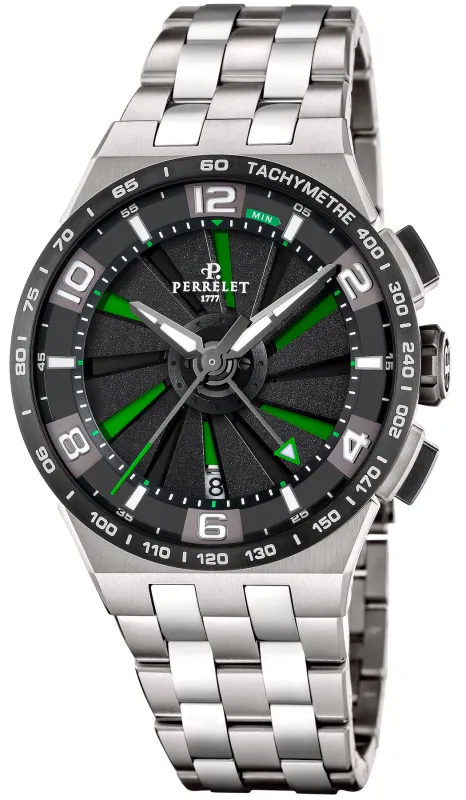 Perrelet Turbine Chrono NEO Green Watch Pre-Order sold by C.W. Sellors