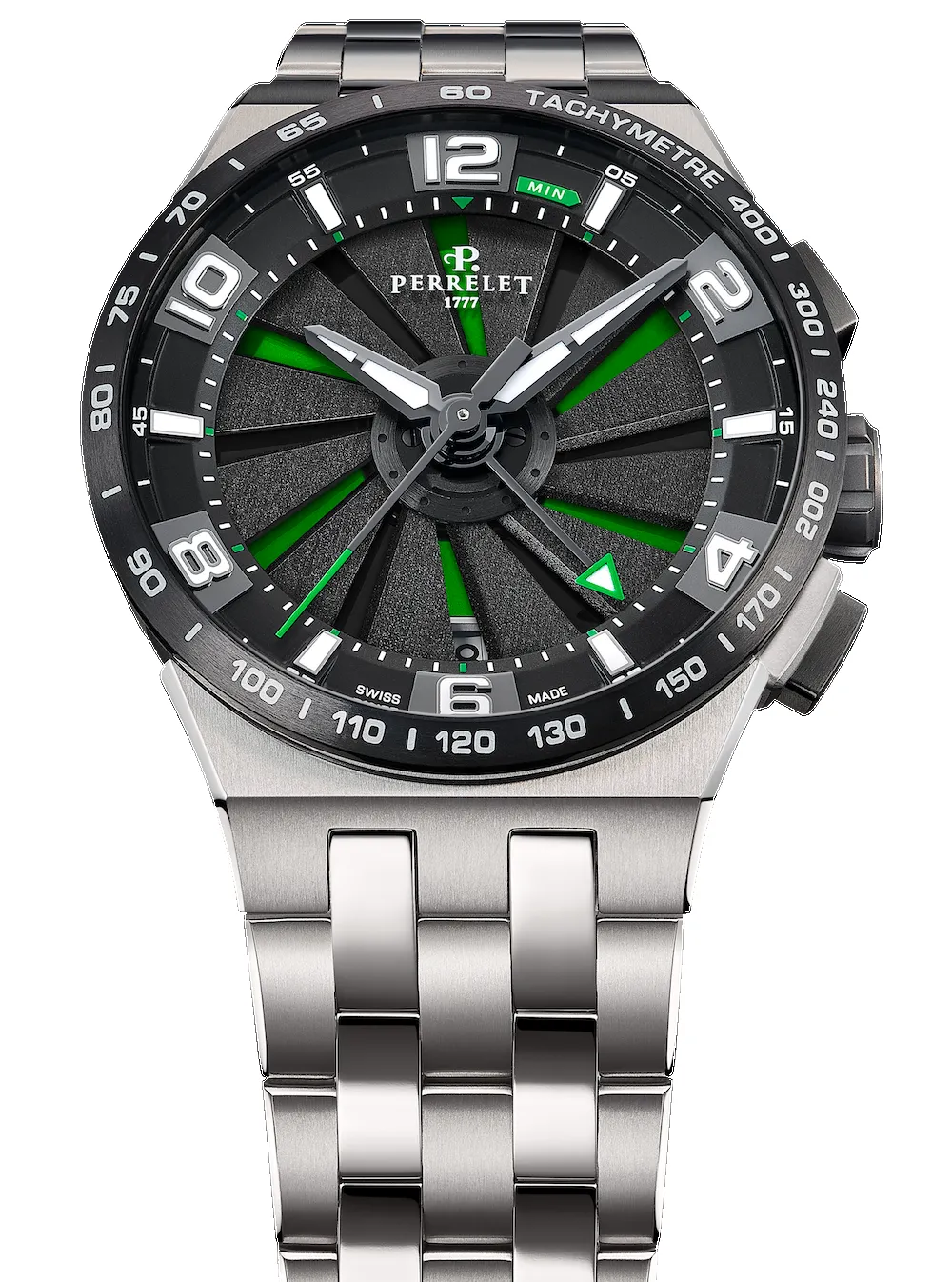 Perrelet Turbine Chrono NEO Green Watch Pre-Order sold by C.W. Sellors product image thumbnail 4