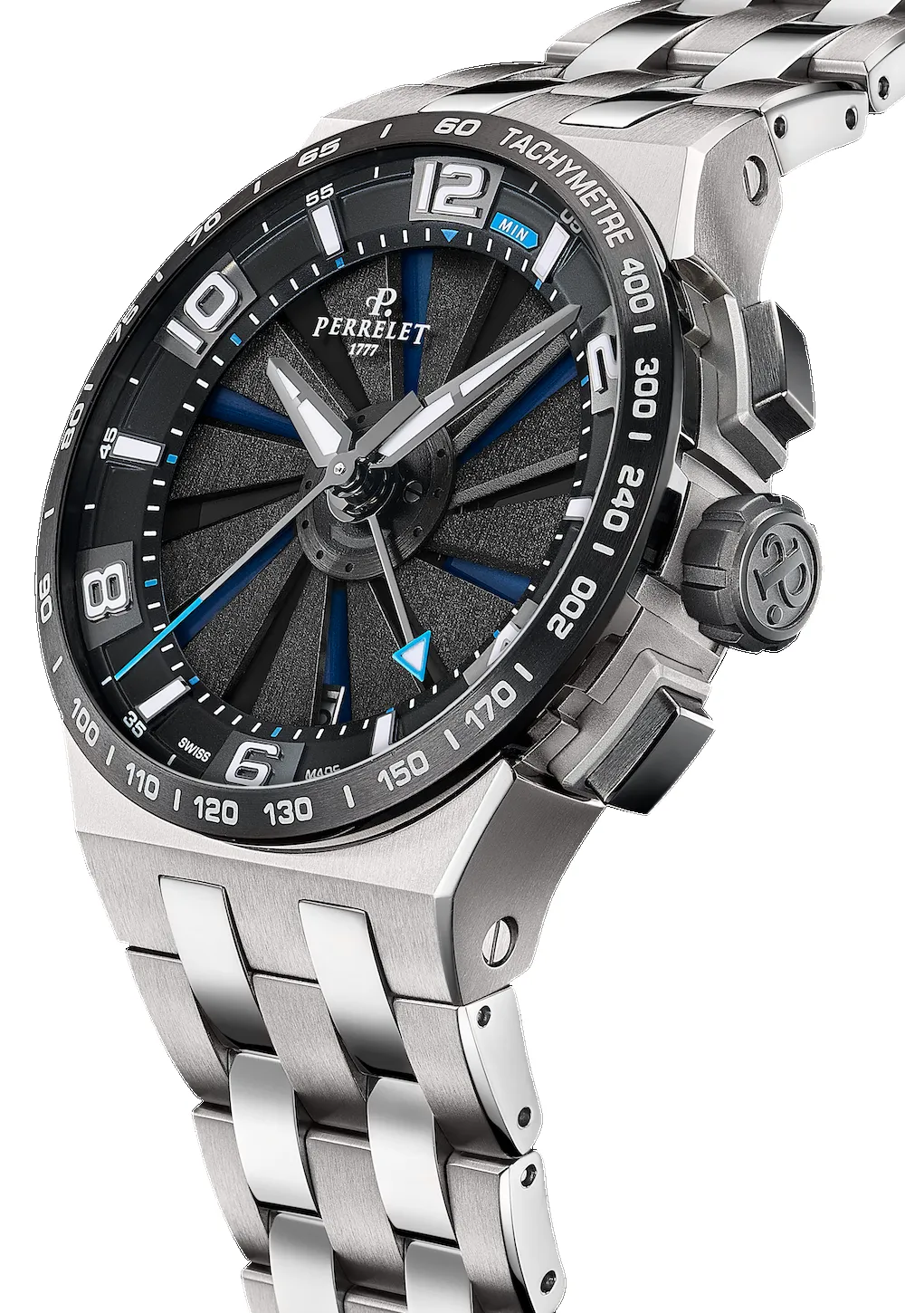 Perrelet Turbine Chrono NEO Blue Watch sold by C.W. Sellors product image thumbnail 3