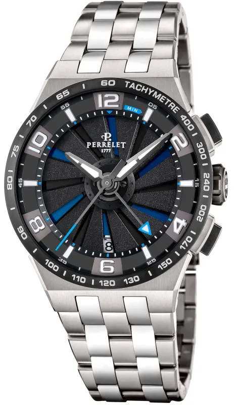 Perrelet Turbine Chrono NEO Blue Watch sold by C.W. Sellors