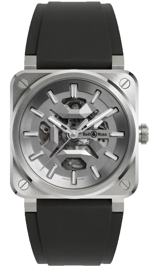 Bell & Ross BR 03 Skeleton Grey Steel Watch sold by C.W. Sellors