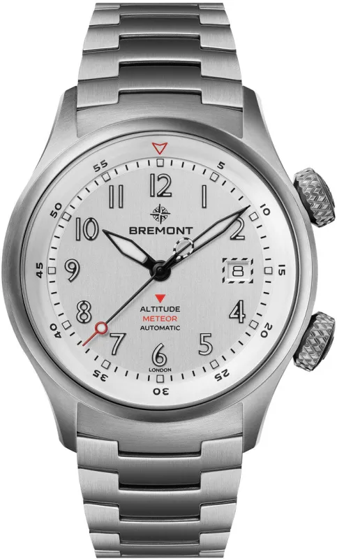 Bremont Altitude MB Meteor Silver Titanium Barrel Bracelet Watch sold by C.W. Sellors