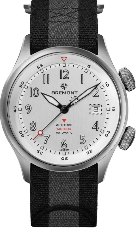 Bremont Altitude MB Meteor Silver Orange Barrel Nato Watch sold by C.W. Sellors