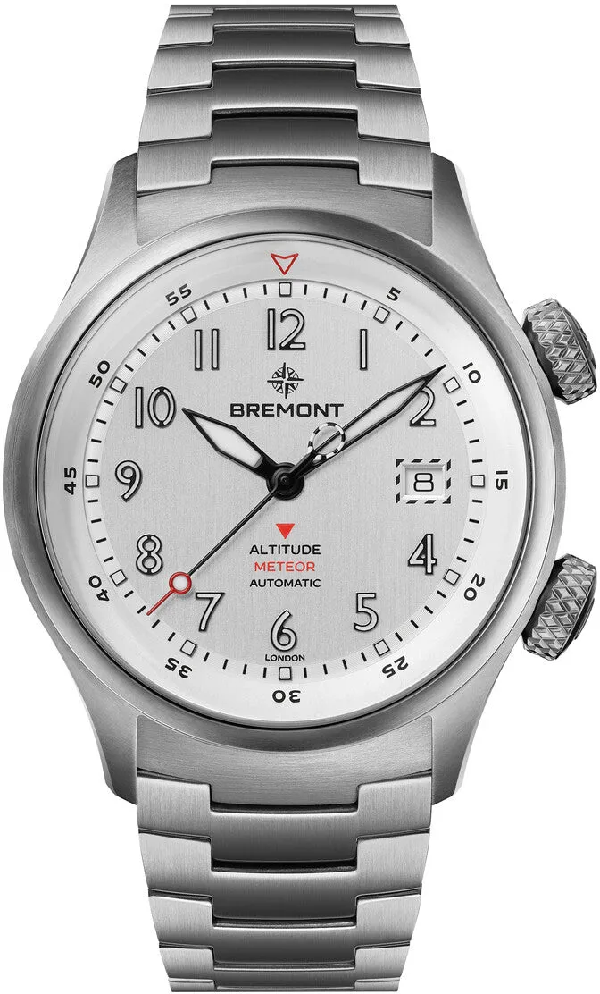 Bremont Altitude MB Meteor Silver Orange Barrel Bracelet Watch sold by C.W. Sellors