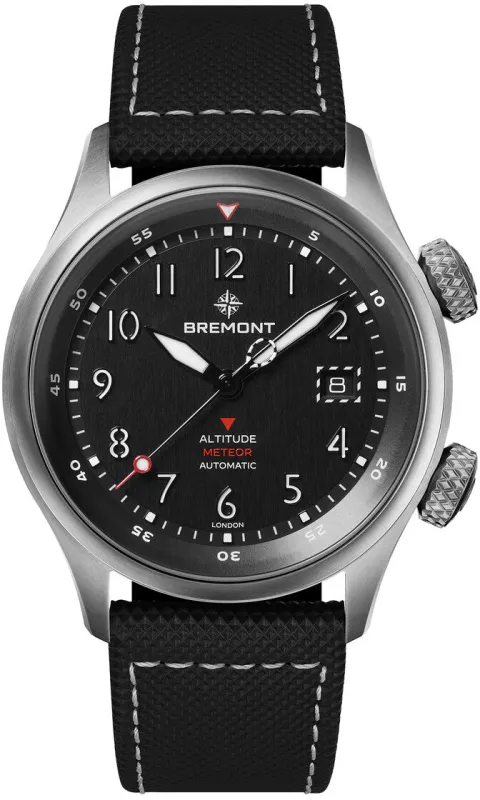 Bremont Altitude MB Meteor Black DLC Barrel Leather Watch sold by C.W. Sellors