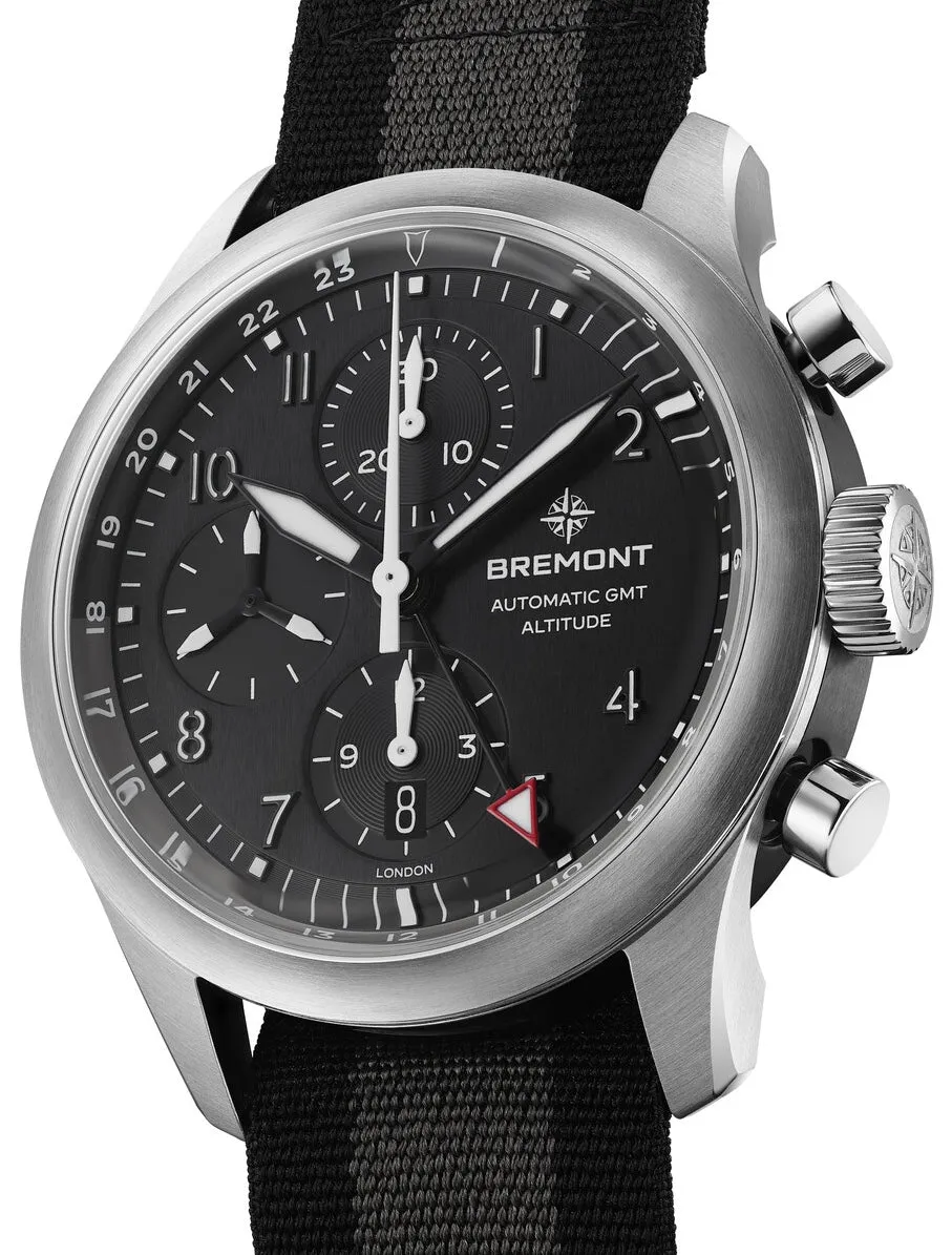 Bremont Altitude Chronograph GMT Black Nato Watch sold by C.W. Sellors product image thumbnail 2