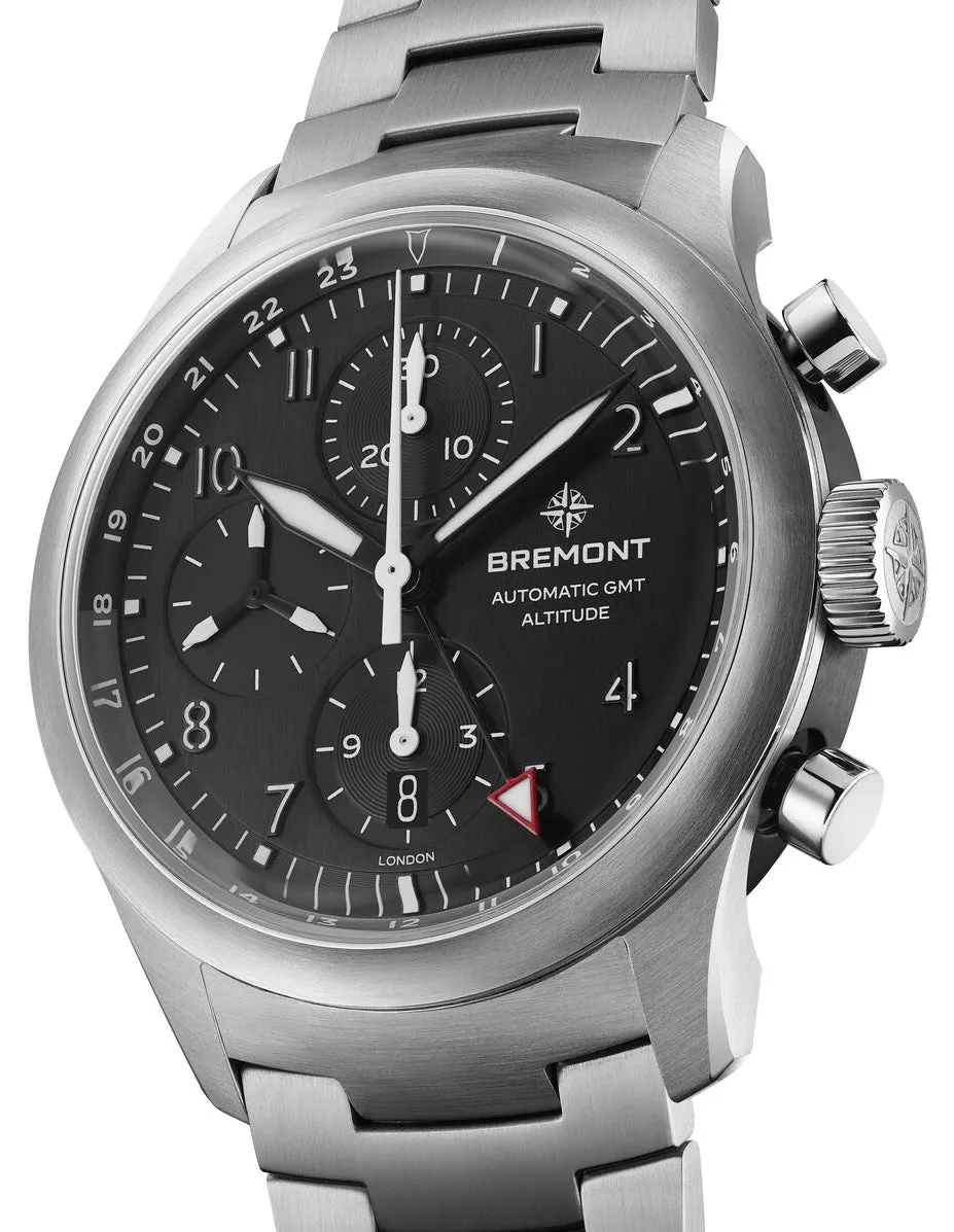 Bremont Altitude Chronograph GMT Black Bracelet Watch sold by C.W. Sellors product image thumbnail 2