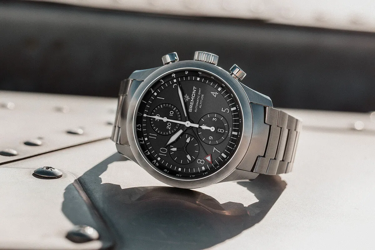 Bremont Altitude Chronograph GMT Black Bracelet Watch sold by C.W. Sellors product image thumbnail 4