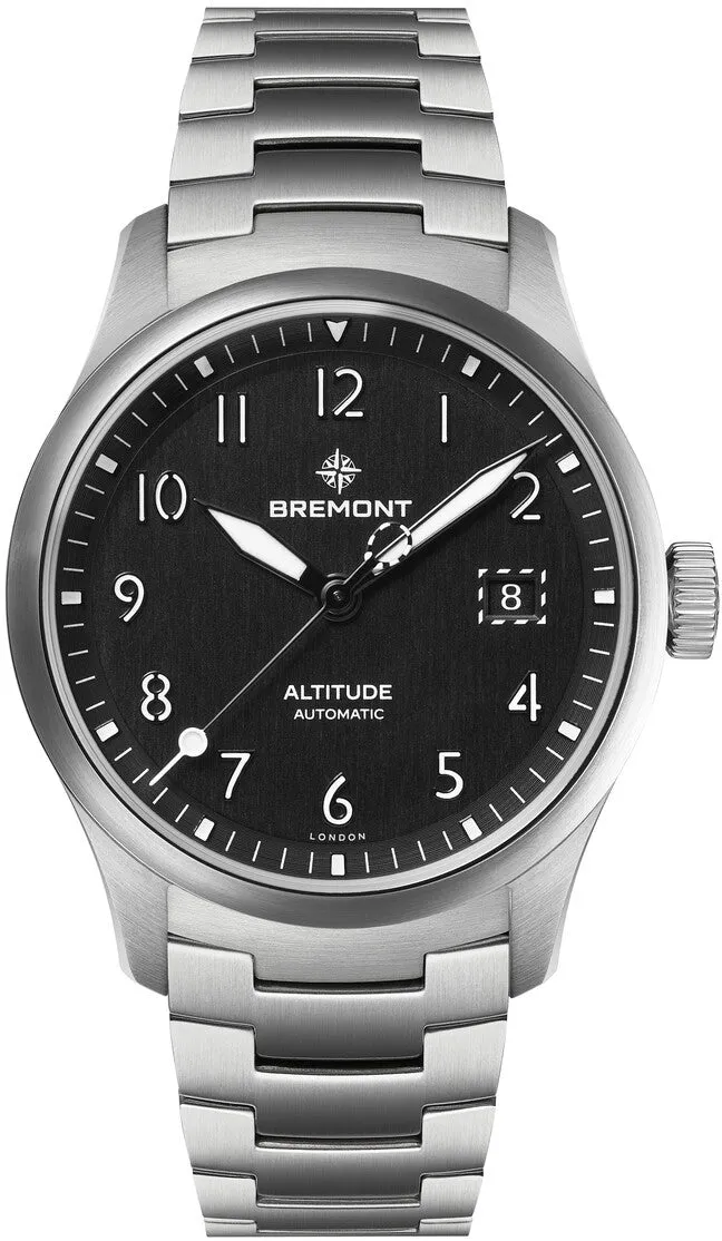 Bremont Altitude 39 Date Black Bracelet Watch sold by C.W. Sellors