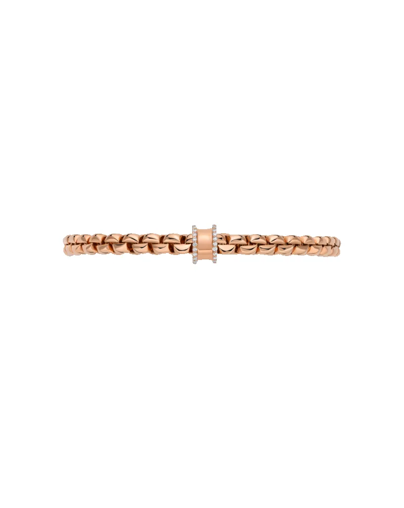 Fope 18ct Rose Gold 0.17ct Diamond Pavé Flex'it Bracelet sold by C.W. Sellors product image thumbnail 3