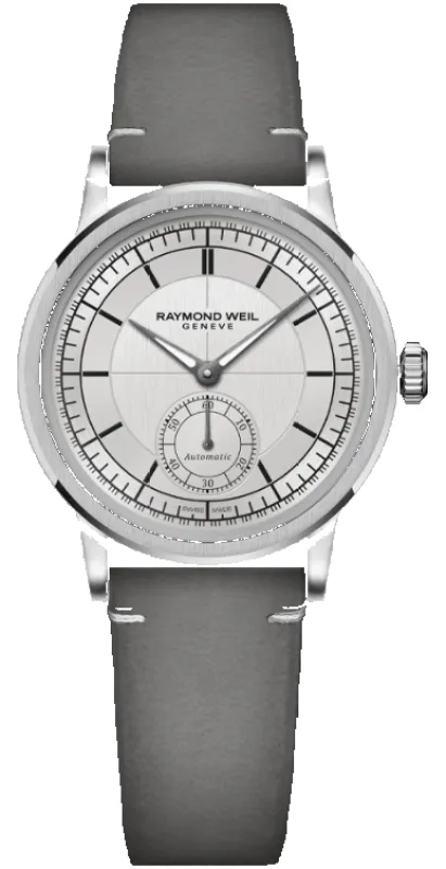 Raymond Weil Millesime Automatic Small Seconds Silver Watch sold by C.W. Sellors