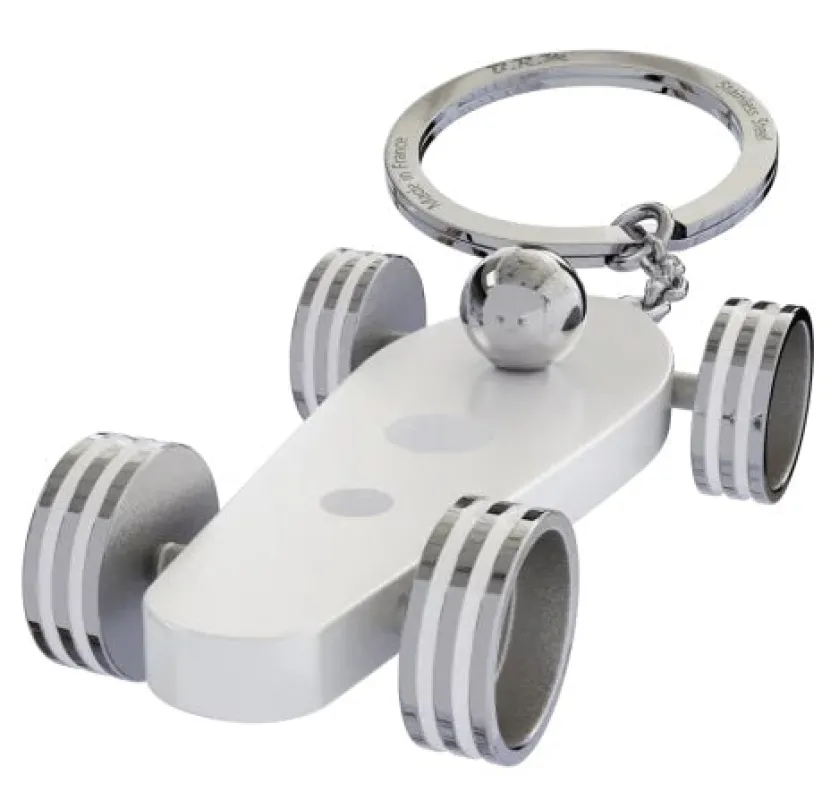 B.R.M. Key Ring Bolides by B.R.M White w White Wheel Support Ring sold by C.W. Sellors