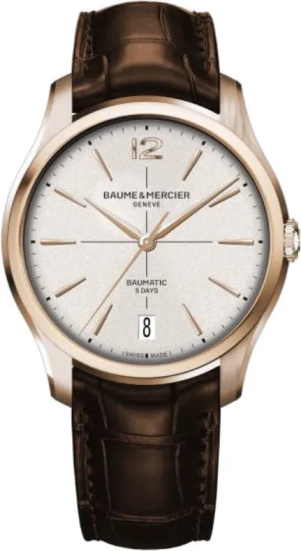 Baume et Mercier Clifton Baumatic 8K Rose Gold Watch sold by C.W. Sellors