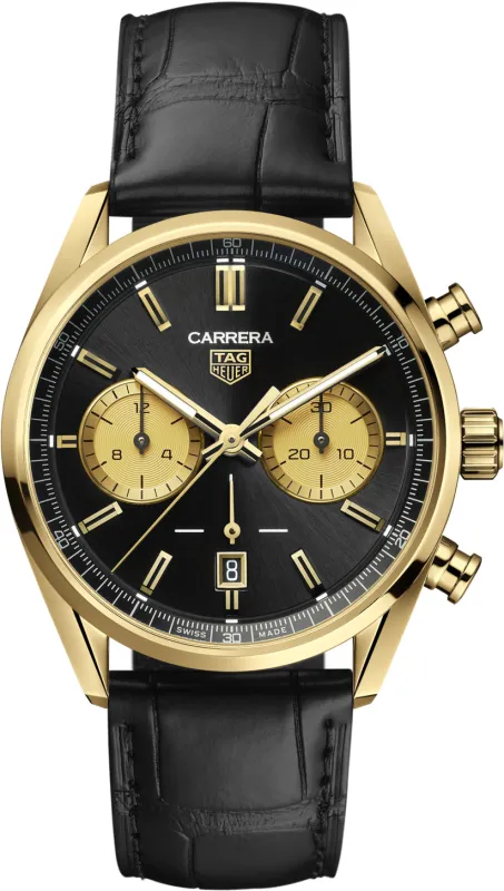TAG Heuer Carrera Chronograph Gold Watch sold by C.W. Sellors