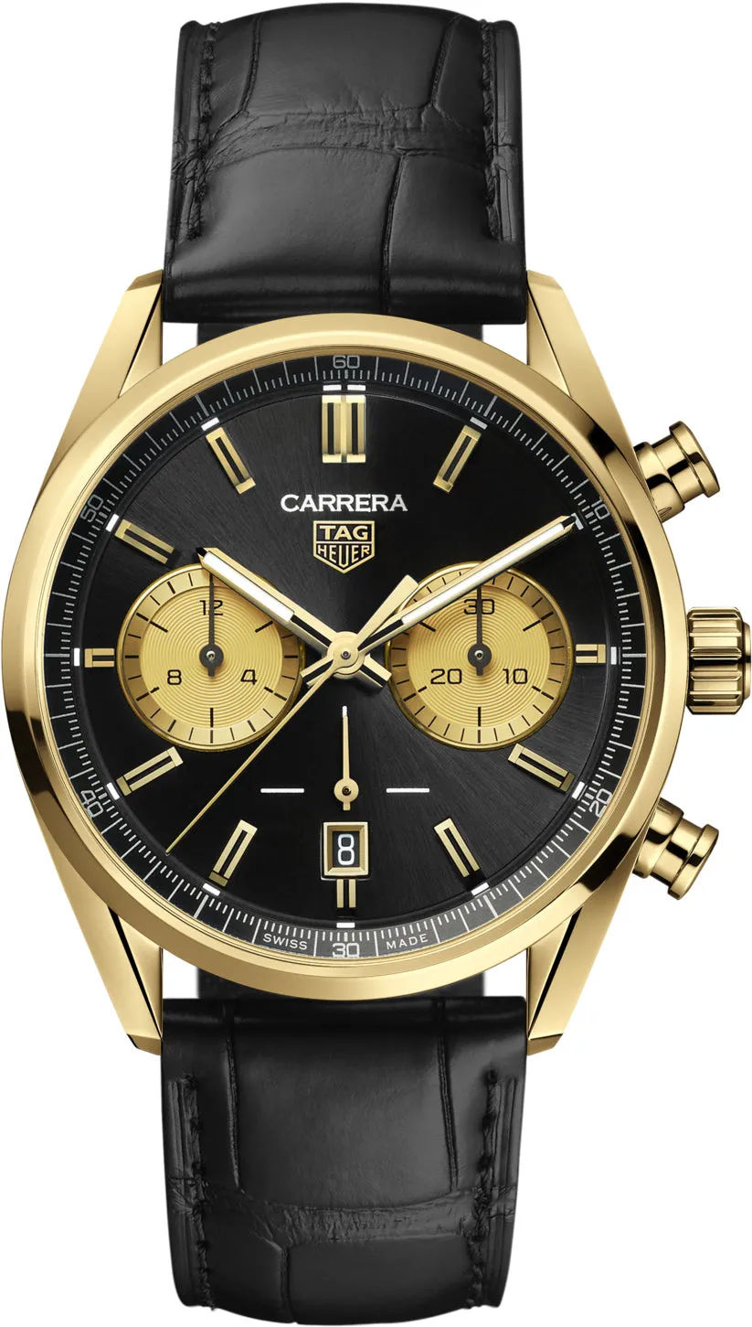TAG Heuer Carrera Chronograph Gold Watch sold by C.W. Sellors