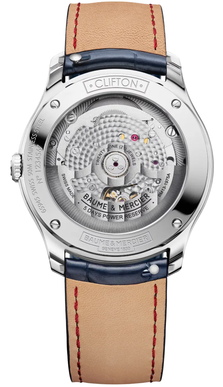Baume et Mercier Clifton Baumatic Blue Watch sold by C.W. Sellors product image thumbnail 2