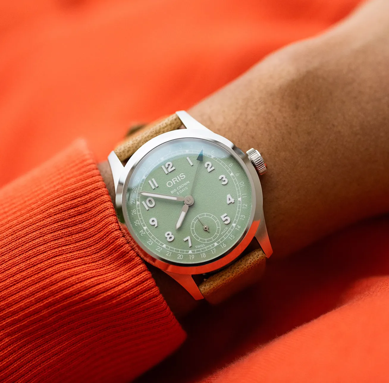 Oris Big Crown Pointer Date Calibre 403 Green Watch sold by C.W. Sellors product image thumbnail 5