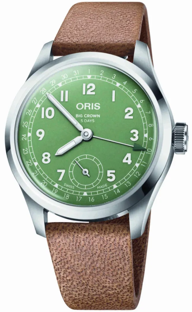 Oris Big Crown Pointer Date Calibre 403 Green Watch sold by C.W. Sellors