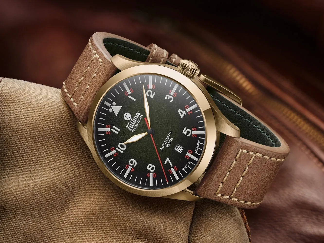 Tutima Flieger Automatic Bronze Limited Edition Watch sold by C.W. Sellors product image thumbnail 3