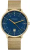 Sternglas Hamburg Dark Blue Gold Watch sold by C.W. Sellors