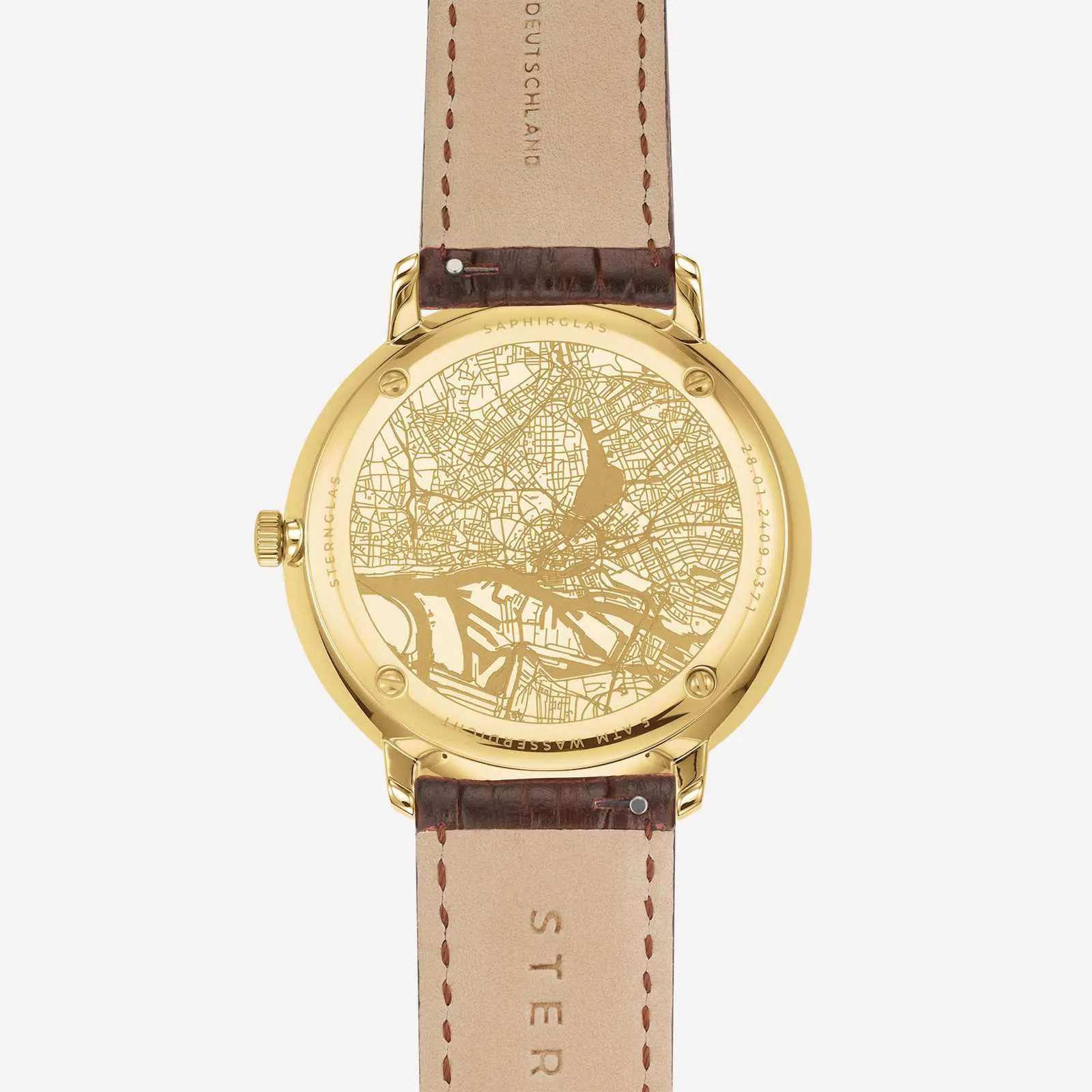 Sternglas Hamburg Dark Blue Gold Watch sold by C.W. Sellors product image thumbnail 4