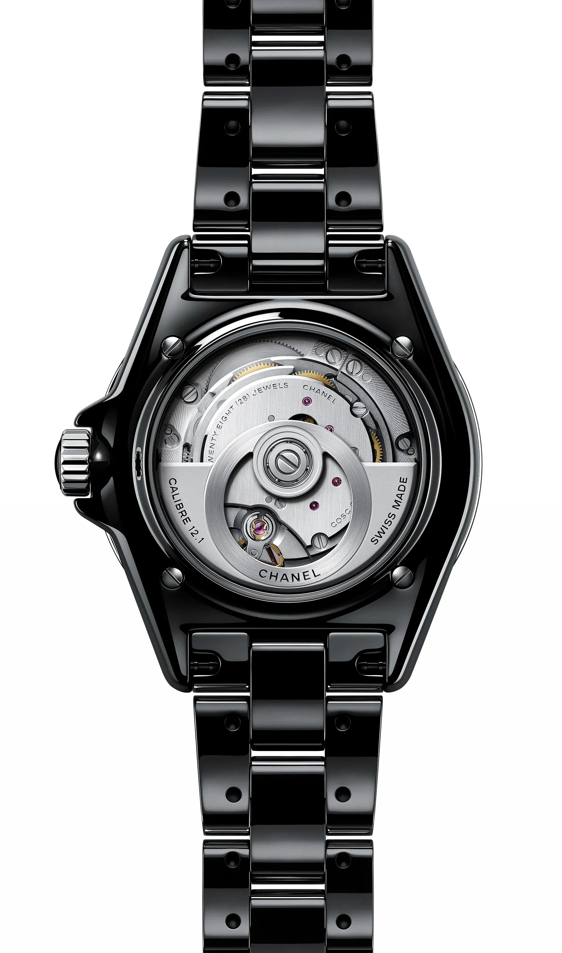 CHANEL Ex-Display J12 Black 38mm Ceramic Automatic Watch sold by C.W. Sellors product image thumbnail 3