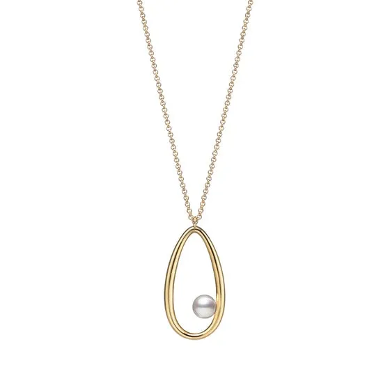 Mikimoto 18ct Yellow Gold Akoya Moon Dew 60cm Necklace sold by C.W. Sellors