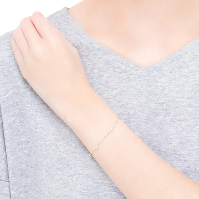 Mikimoto 18ct Yellow Gold Akoya Pearl 18cm Bracelet sold by C.W. Sellors product image thumbnail 2