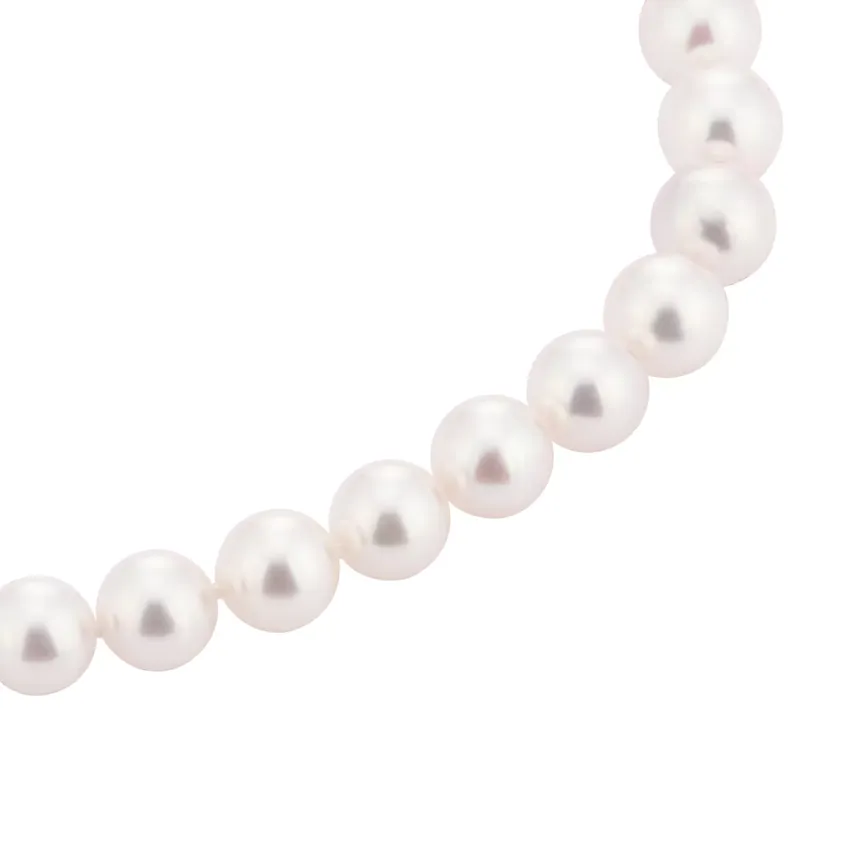 Mikimoto 18ct White Gold A1 9.0x7.0mm Pearl Graduated Necklace sold by C.W. Sellors product image thumbnail 3