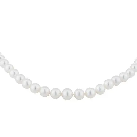 Mikimoto 18ct White Gold A1 9.0x7.0mm Pearl Graduated Necklace sold by C.W. Sellors