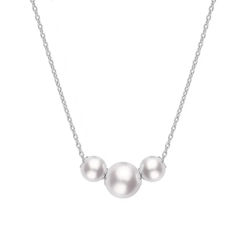 Mikimoto 18ct Yellow Gold Akoya Pearl Jewels in Motion 45cm Necklace sold by C.W. Sellors