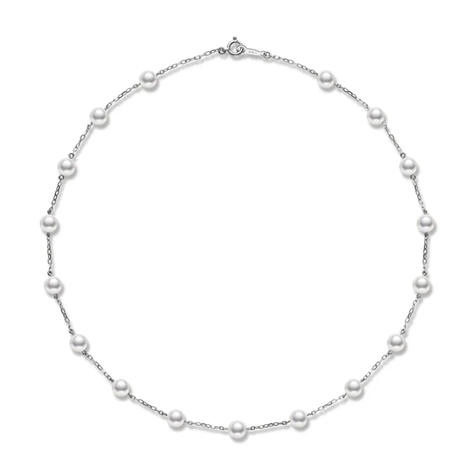 Mikimoto 18ct White Gold Akoya Pearl Necklace sold by C.W. Sellors
