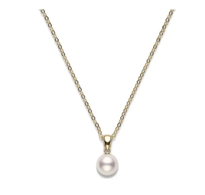 Mikimoto 18ct Yellow Gold Akoya Pearl Necklace sold by C.W. Sellors