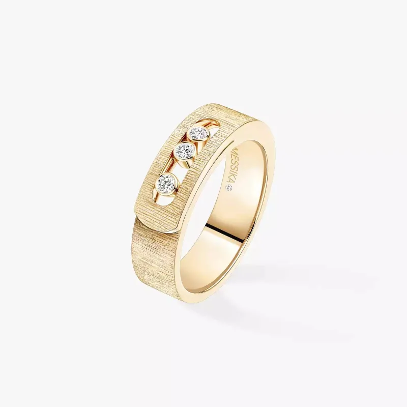 Messika Move Noa Ciselé 18ct Yellow Gold 0.10ct Diamond Ring made by C.W. Sellors