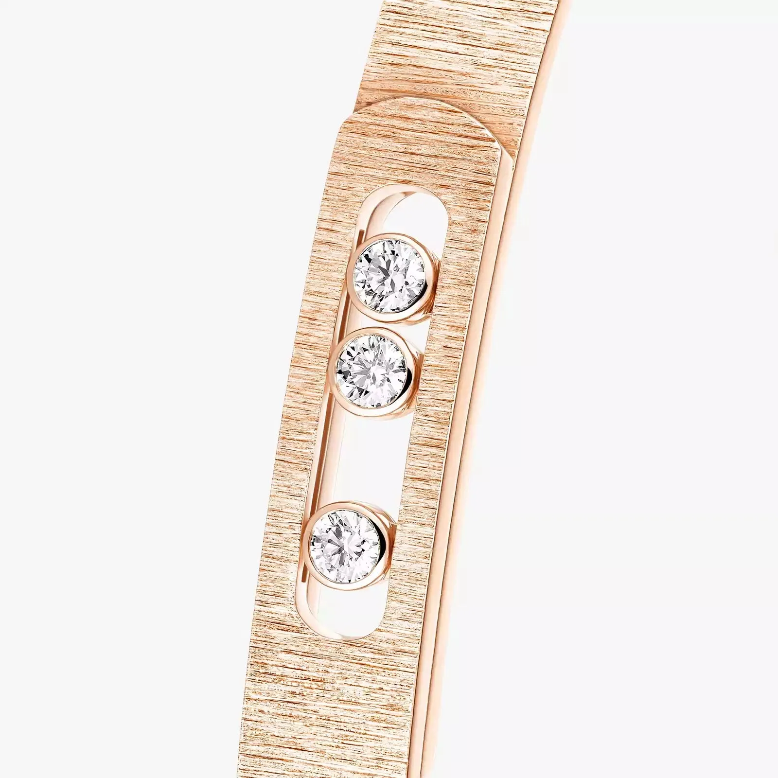 Messika Move Noa Ciselé 18ct Rose Gold 0.15ct Diamond Bangle sold by C.W. Sellors product image thumbnail 3