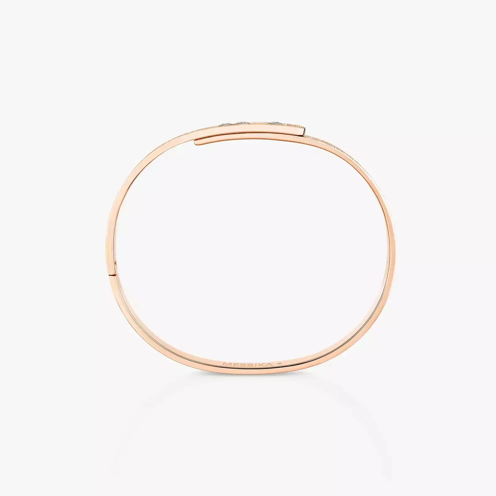 Messika Move Noa Ciselé 18ct Rose Gold 0.15ct Diamond Bangle sold by C.W. Sellors product image thumbnail 4
