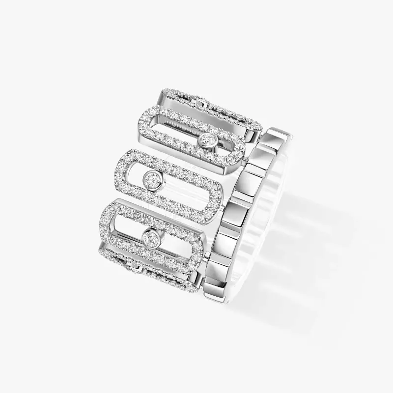 Messika Move Iconica Pavé 18ct White Gold 1.40ct Diamond Ring sold by C.W. Sellors