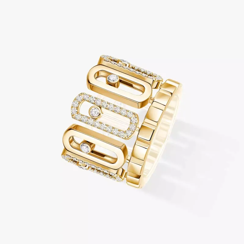 Messika Move Iconica 18ct Yellow Gold 0.60ct Diamond Ring sold by C.W. Sellors