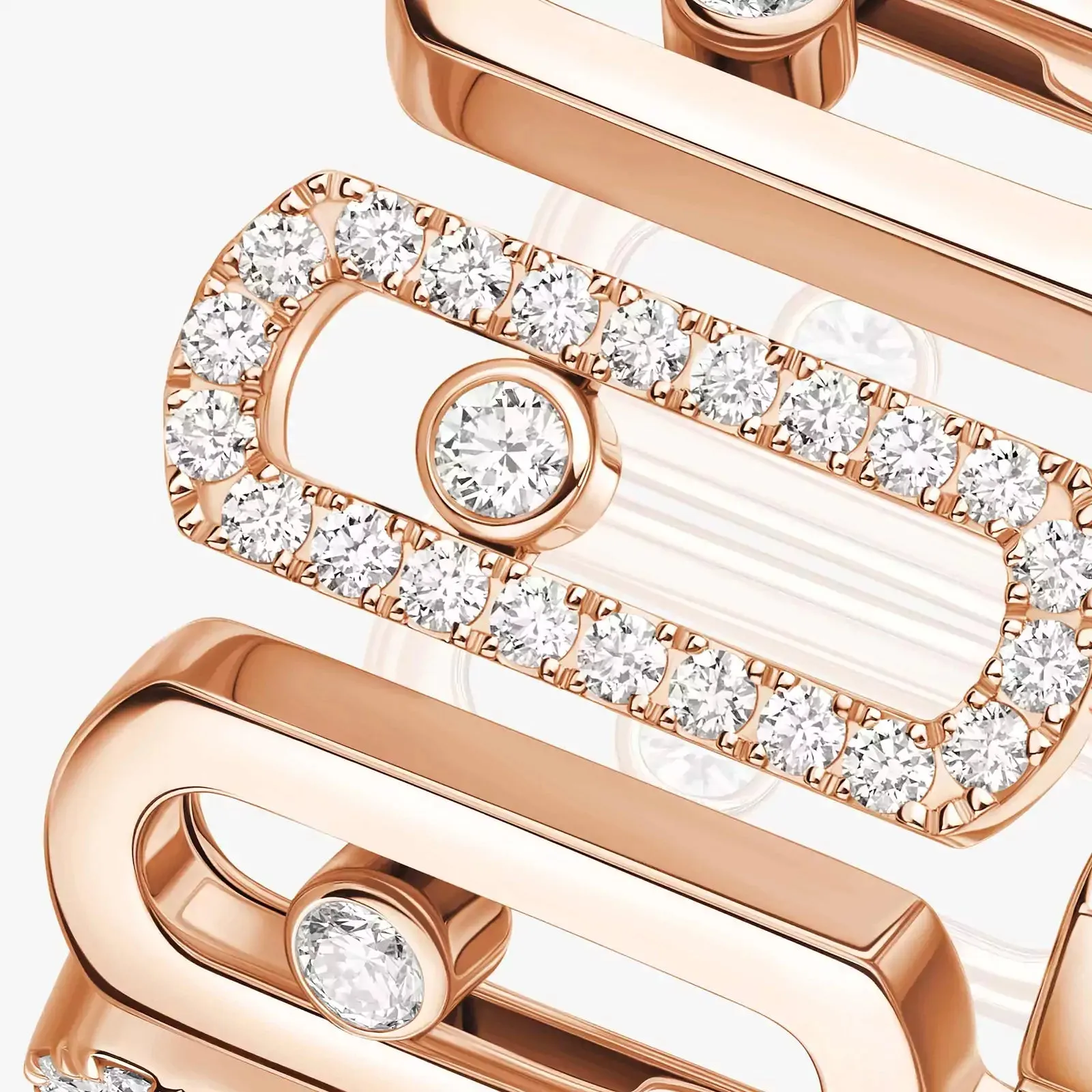 Messika Move Iconica 18ct Rose Gold 0.60ct Diamond Ring sold by C.W. Sellors product image thumbnail 3