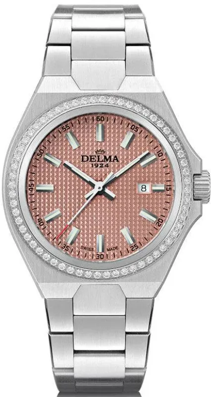 Delma Midland 34mm Diamond Watch made by C.W. Sellors