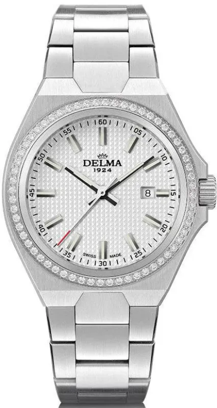Delma Midland 34mm Diamond Watch made by C.W. Sellors
