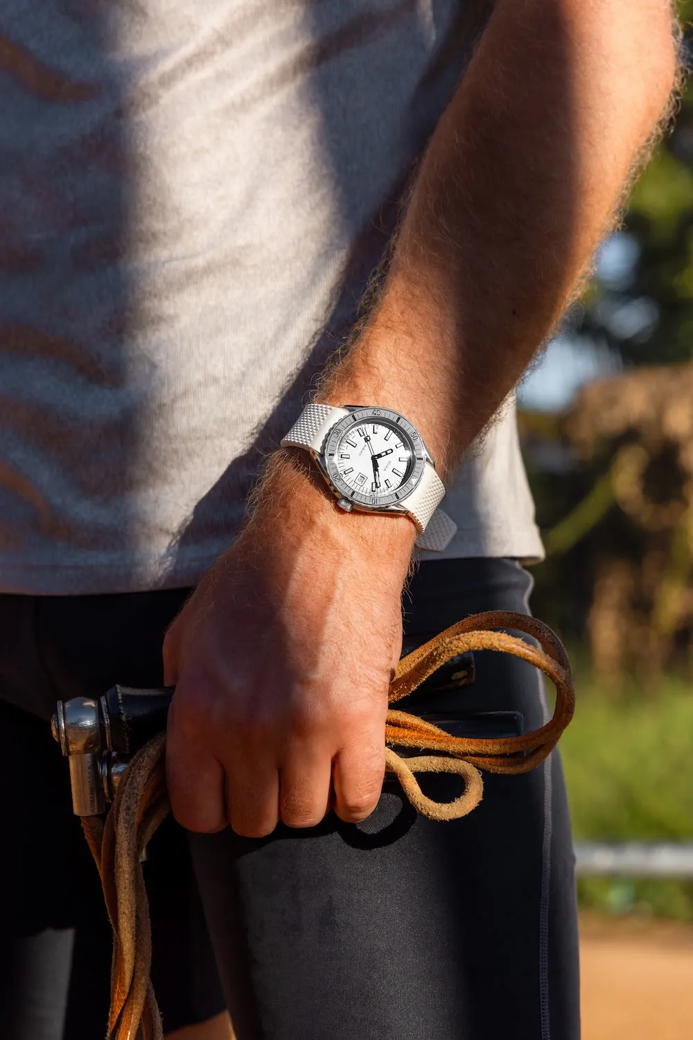 Doxa Sub 200 Whitepearl White Rubber Watch sold by C.W. Sellors product image thumbnail 5