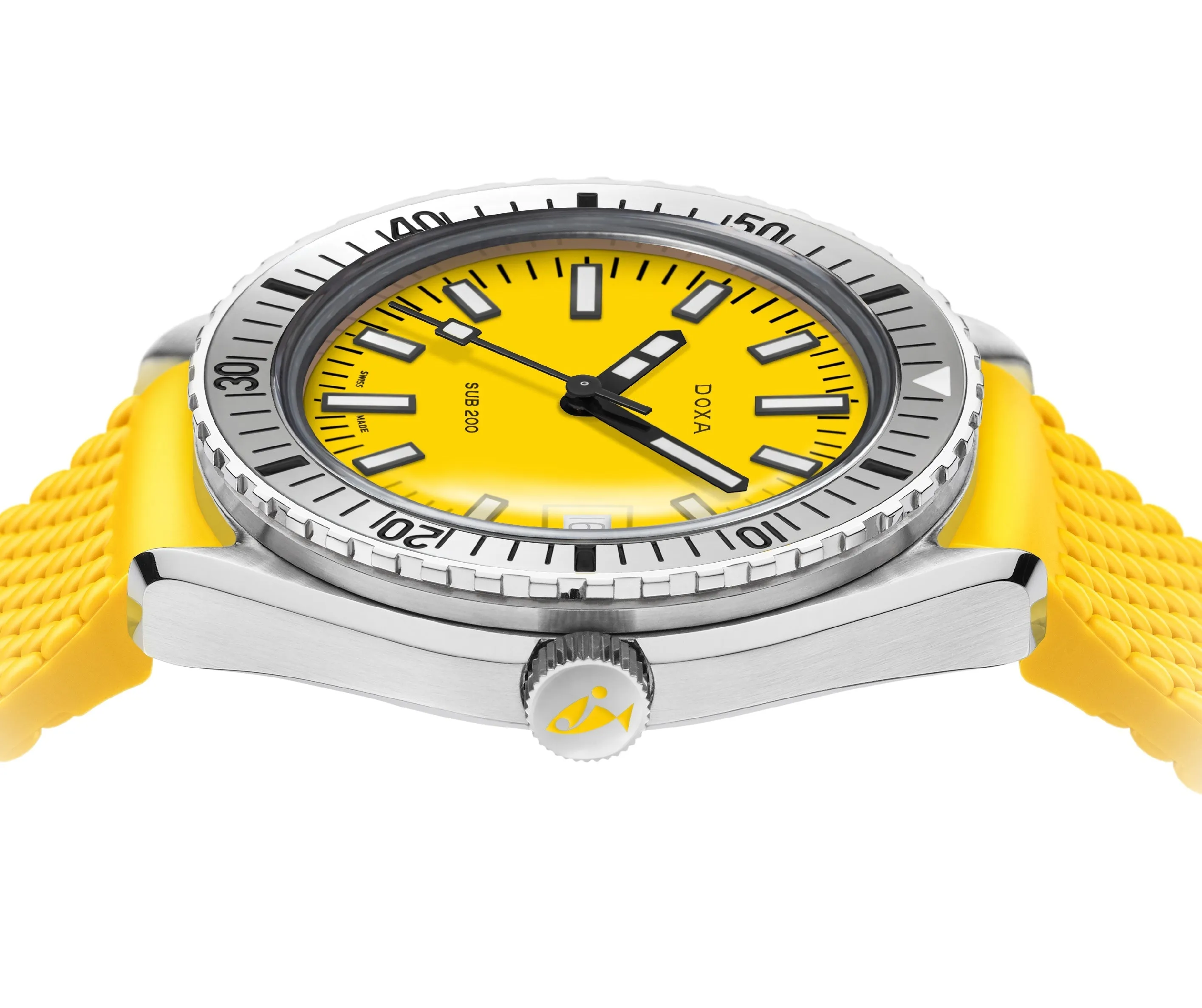 Doxa Sub 200 Divingstar Yellow Rubber Watch sold by C.W. Sellors product image thumbnail 2